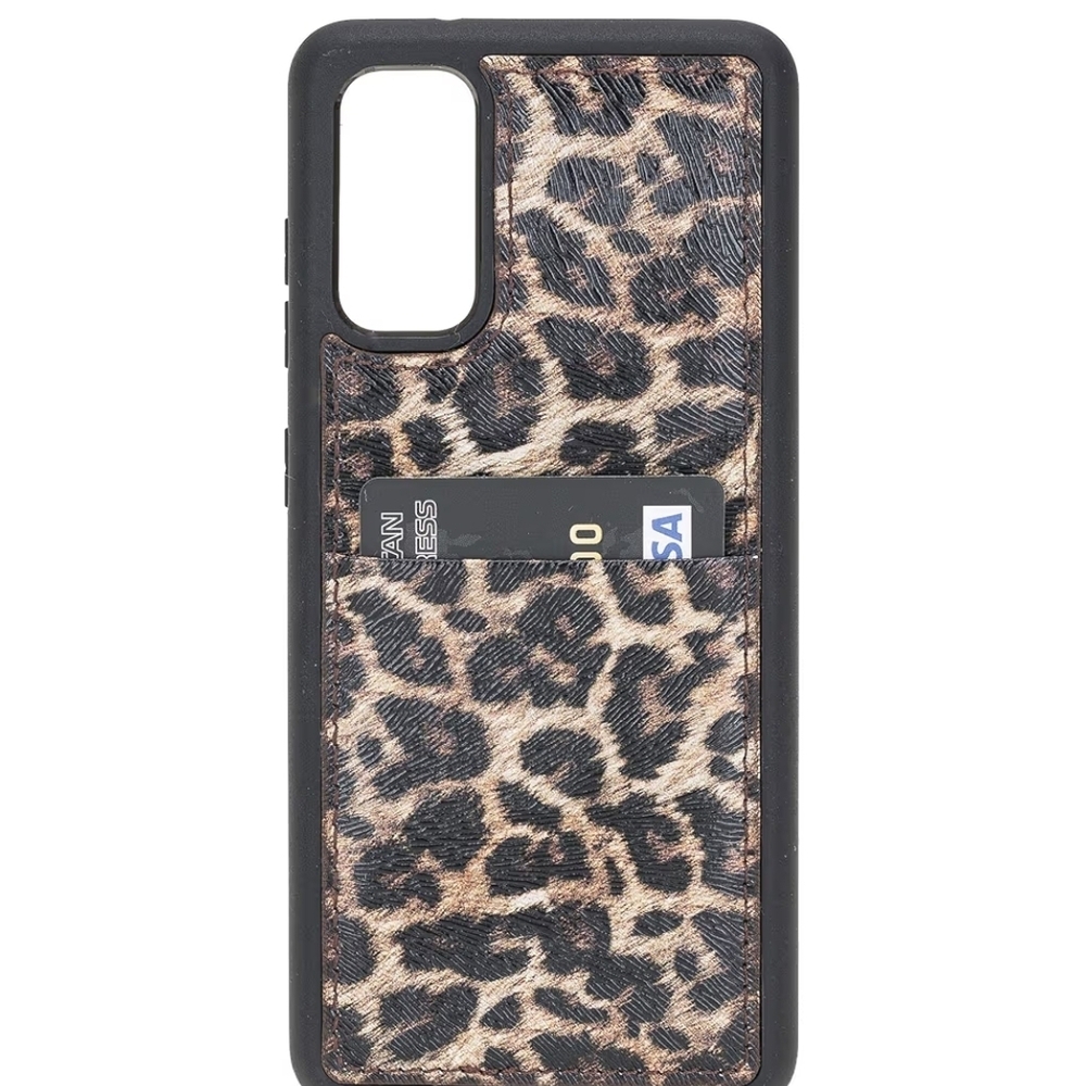 Venito- Leopard Print Capri Snap On Leather Wallet Case for Samsung Galaxy S20